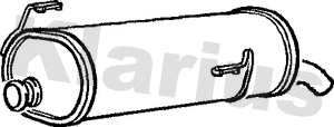 Silencieux arrière KLARIUS 210660