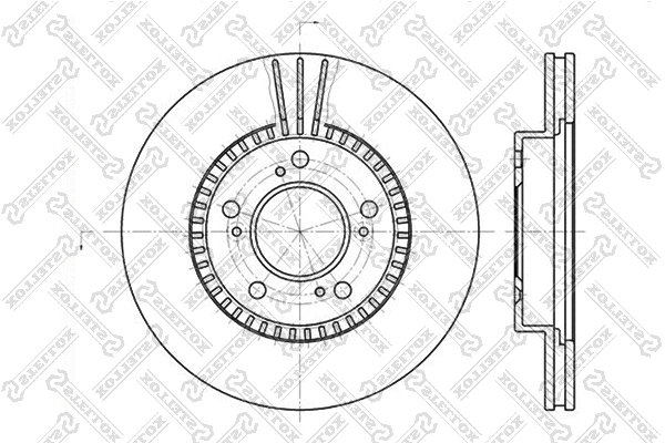 Disque de frein STELLOX 6020-2622V-SX