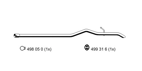 Tuyau d'échappement ERNST 331418