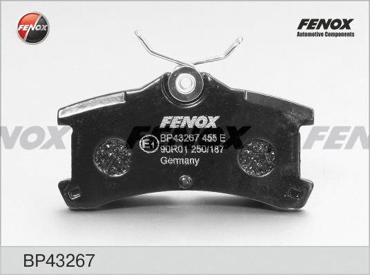 Kit de plaquettes de frein, frein à disque FENOX BP43267