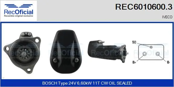 Démarreur RECOFICIAL REC6010600.3