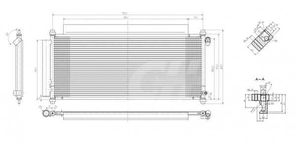 Condenseur, climatisation HART 607 806