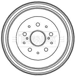 Tambour de frein BORG & BECK BBR7227