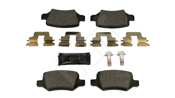 Kit de plaquettes de frein, frein à disque HART 248 966
