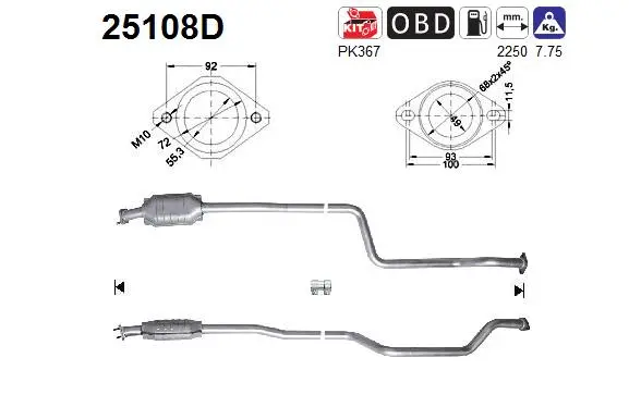 Catalyseur AS 25108D