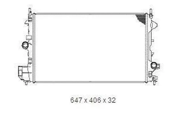 Radiateur, refroidissement du moteur ORDONEZ 2065095