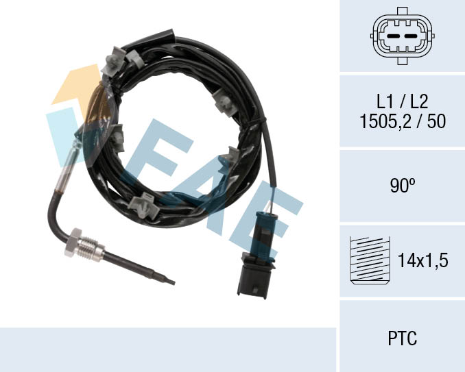 Capteur, température des gaz FAE 68088