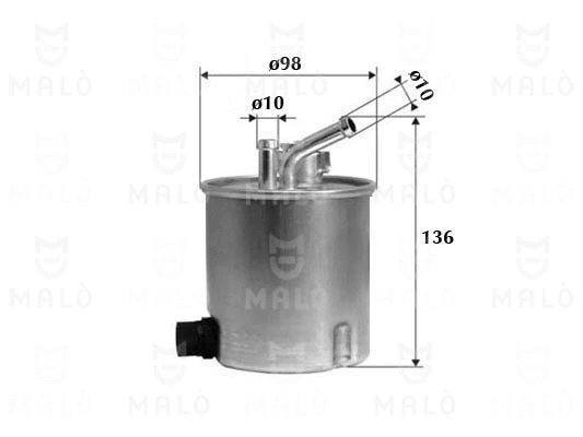 Filtre à carburant AKRON-MALÒ 1520132