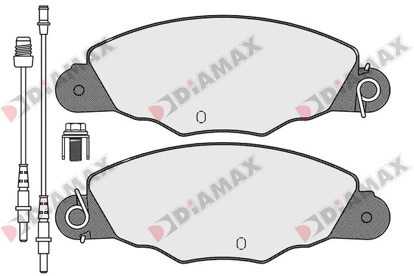 Kit de plaquettes de frein, frein à disque DIAMAX N09167