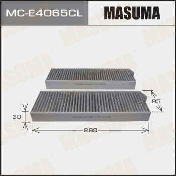 Filtre, air de l'habitacle MASUMA MC-E4065CL