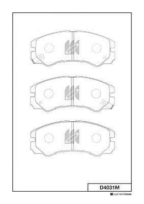 Kit de plaquettes de frein, frein à disque MK Kashiyama D4031M