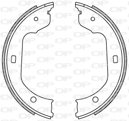 Jeu de mâchoires de frein OPEN PARTS BSA2213.00