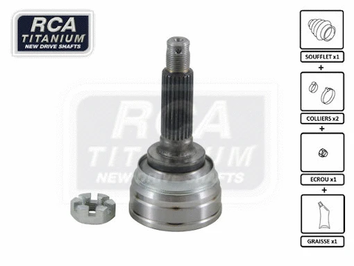Jeu de joints, arbre de transmission RCA FRANCE SU10