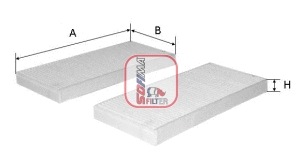 Filtre, air de l'habitacle SOFIMA S 3239 C