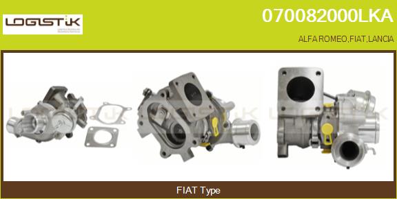 Turbocompresseur, suralimentation LGK 070082000LKA