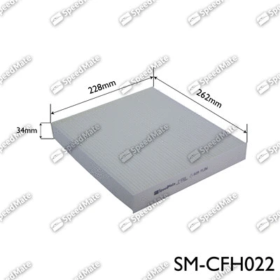 Filtre, air de l'habitacle SpeedMate SM-CFH022