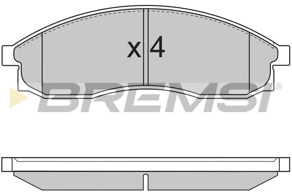 Kit de plaquettes de frein, frein à disque BREMSI BP2726