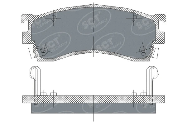 Kit de plaquettes de frein, frein à disque SCT - MANNOL SP 125 PR