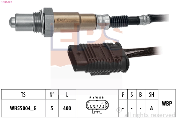 Sonde lambda EPS 1.998.572