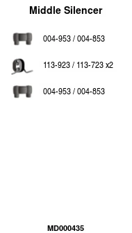 Silencieux central FA1 MD000435