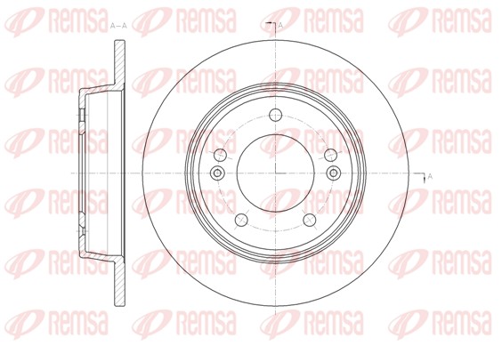 Disque de frein REMSA 61435.00