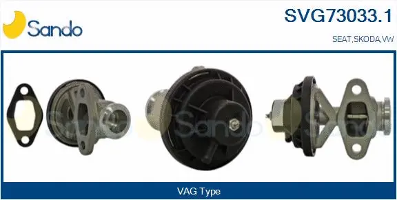 Vanne EGR SANDO SVG73033.1