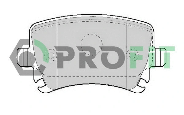 Kit de plaquettes de frein, frein à disque PROFIT 5000-1636 C