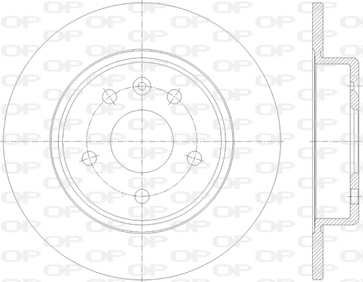 Disque de frein OPEN PARTS BDA2815.10