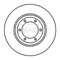 Disque de frein BORG & BECK BBD4030