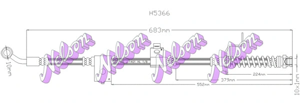 Flexible de frein KAWE H5366