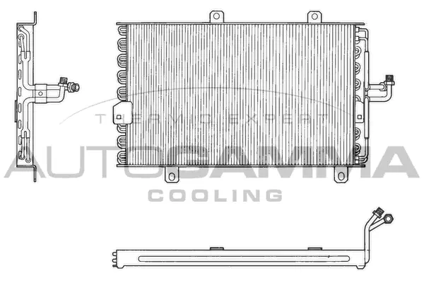 Condenseur, climatisation AUTOGAMMA 102569
