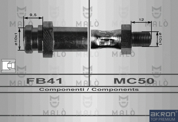 Flexible de frein AKRON-MALÒ 80107