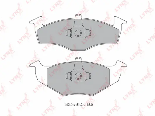 Kit de plaquettes de frein, frein à disque LYNXAUTO BD-8011
