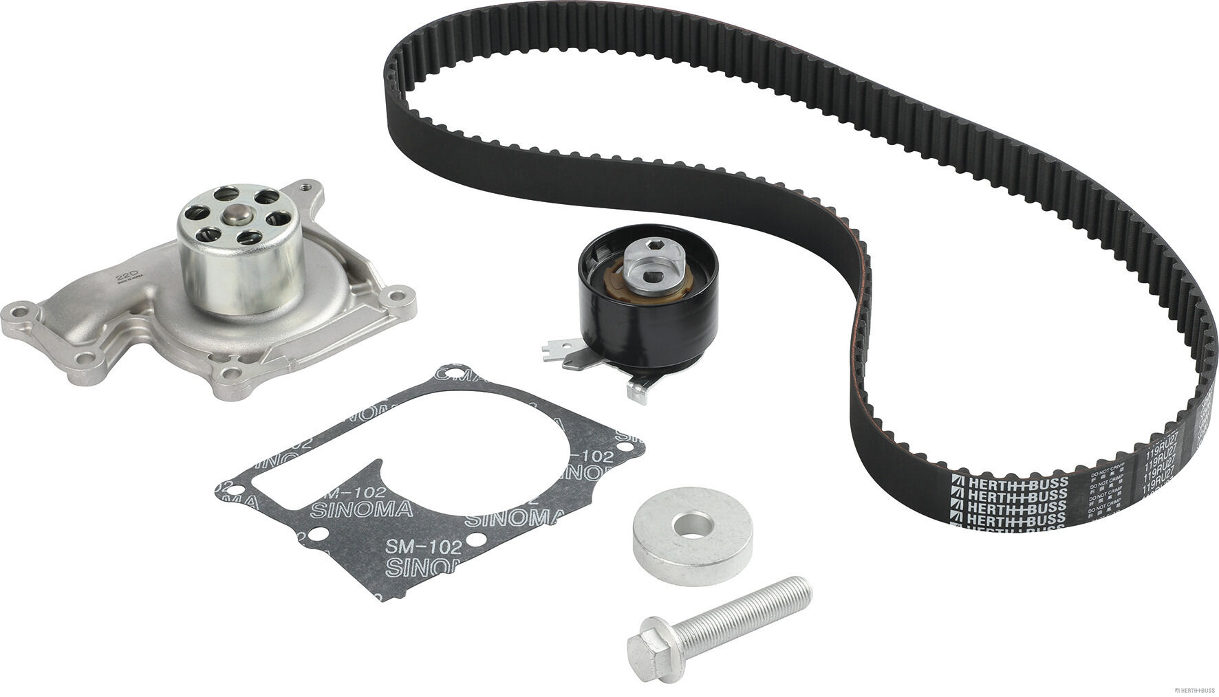 Pompe à eau + kit de courroie crantée HERTH+BUSS JAKOPARTS J1101010