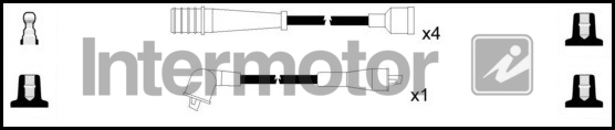 Kit de câbles d'allumage INTERMOTOR 73901