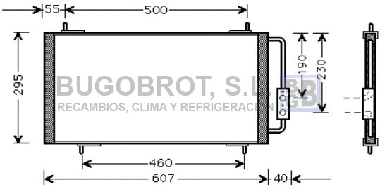 Condenseur, climatisation BUGOBROT 62-AU5147