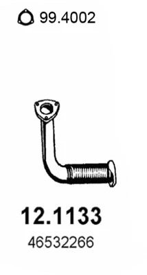 Tuyau d'échappement ASSO 12.1133