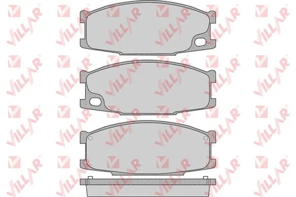 Kit de plaquettes de frein, frein à disque VILLAR 626.0892