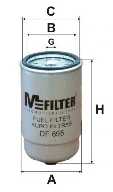 Filtre à carburant MFILTER DF 695