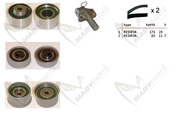 Kit de courroie crantée MABYPARTS OBK010518