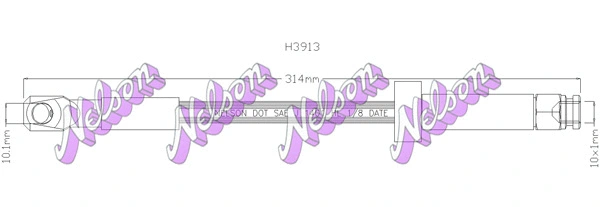 Flexible de frein KAWE H3913