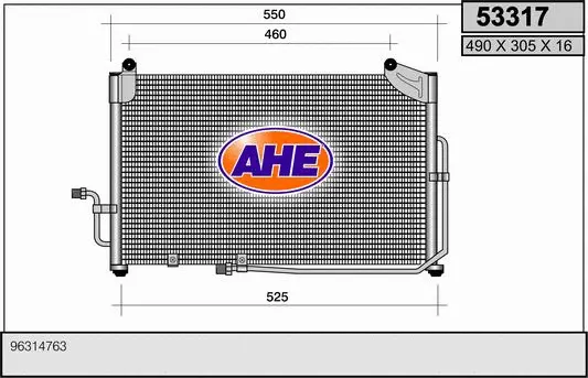 Condenseur, climatisation AHE 53317