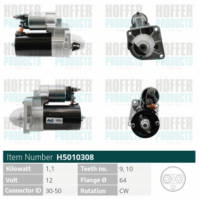 Démarreur HOFFER H5010308