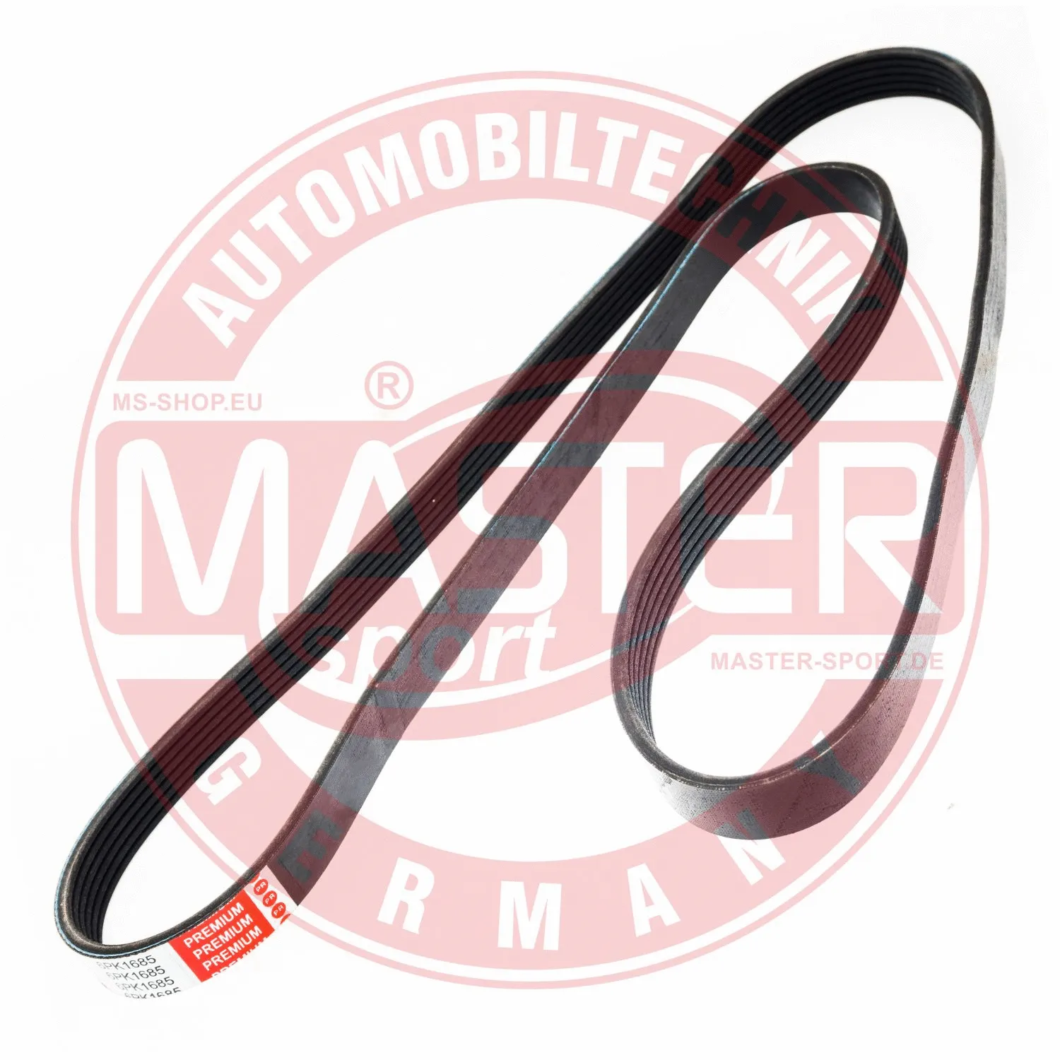 Courroie trapézoïdale à nervures MASTER-SPORT GERMANY 6PK1675-PCS-MS