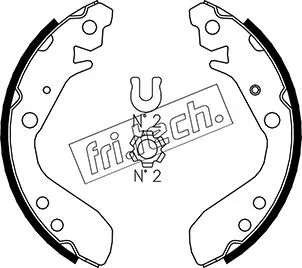 Jeu de mâchoires de frein fri.tech. 1044.022