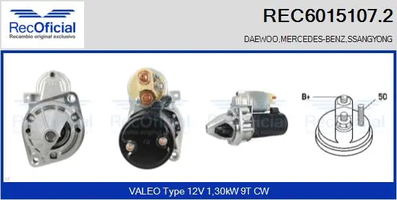 Démarreur RECOFICIAL REC6015107.2
