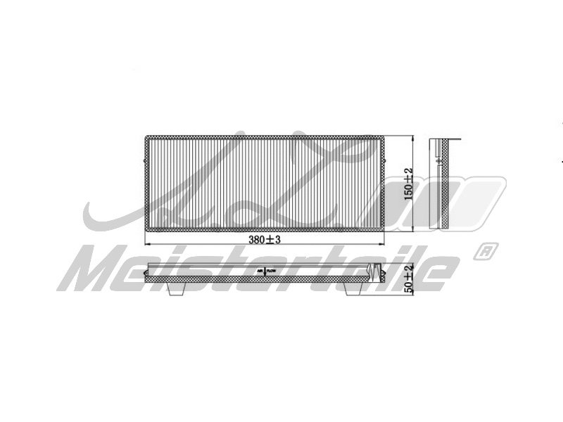 Filtre, air de l'habitacle A.Z. Meisterteile AZMT-41-010-1768