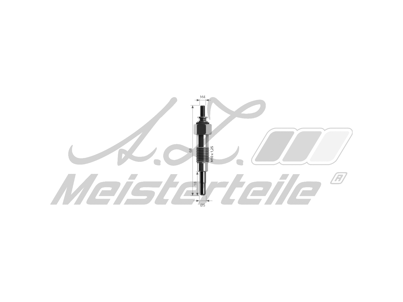 Bougie de préchauffage A.Z. Meisterteile AZMT-49-040-1059