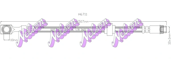 Flexible de frein KAWE H6711