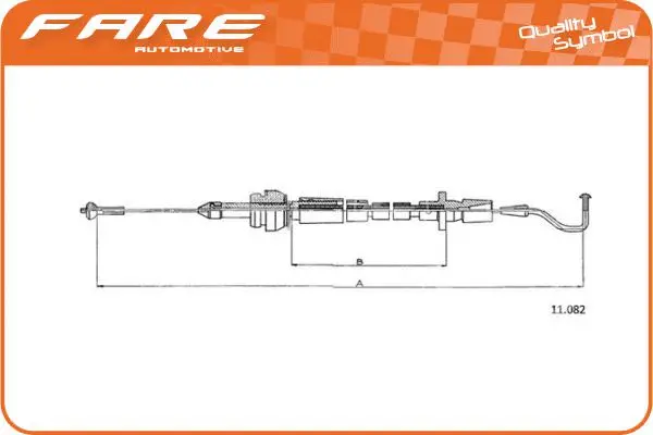 Câble d'accélération FARE-CO 25974